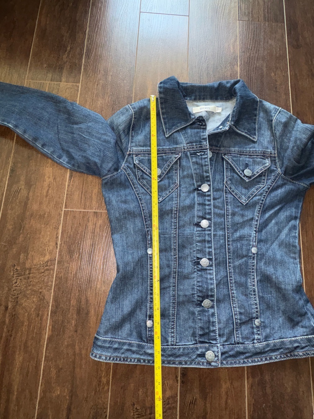 Ricki's Blue Denim Button-Front Jacket Size Small - Picture 6 of 12